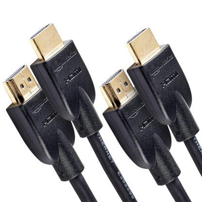 Amazon Basics HDMI Cable, 6ft, 4K@60Hz, High-Speed 4K HDMI 2.0 Cord with Ethernet, 18Gbps, 2160p, 48 bit, Compatible with TV/PS5/Xbox/Roku/Blu-ray, Black