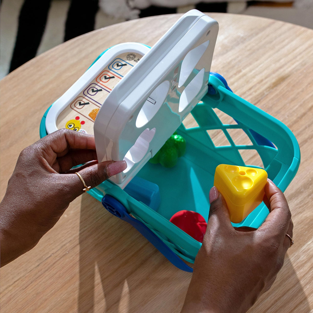Baby Einstein + Hape Magic Touch Toy Cash Register Pretend to Check Out Toy, Real Sounds and Music, Ages 1, 2, 3, 4+