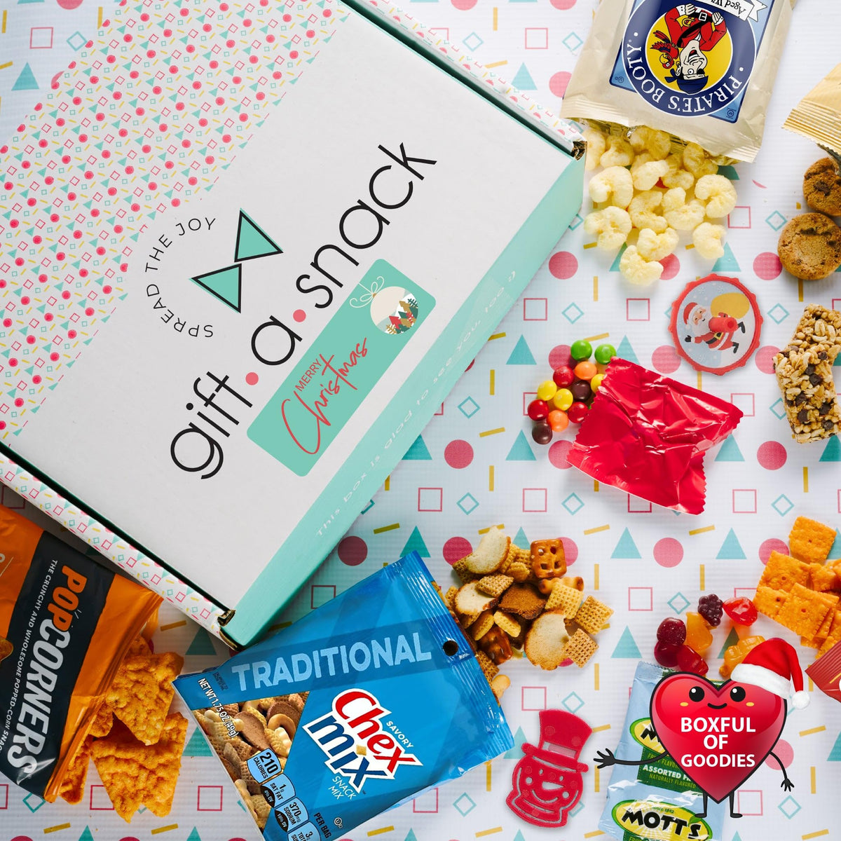 Gift A Snack - Fathers Day Treats Snack Box Variety Pack Care Package + Greeting Card (40 Count) Birthday Sweet Treats Gift Basket, Candies Chips Crackers Bars Office Food Assortments & Variety Gifts