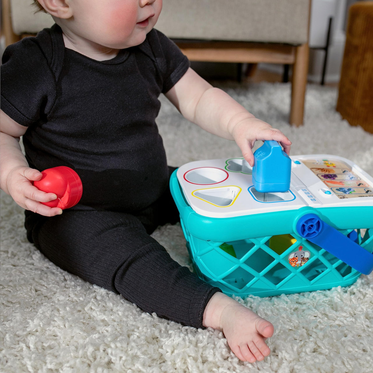 Baby Einstein + Hape Magic Touch Toy Cash Register Pretend to Check Out Toy, Real Sounds and Music, Ages 1, 2, 3, 4+