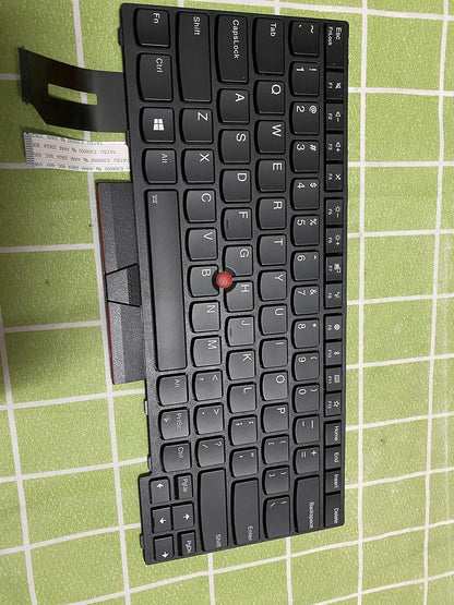 US Layout Replacement Keyboard for Lenovo ThinkPad E480 E485 L480 T480s E490 E495 T490 L490 Laptop (Backlit)