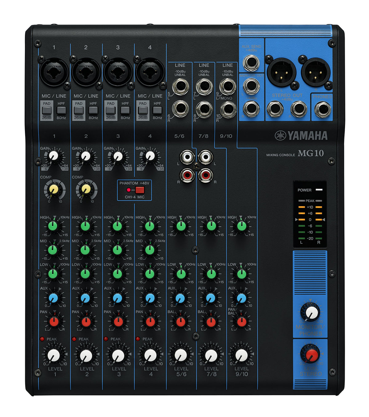 YAMAHA MG10XU 10-Input Stereo Mixer with Effects