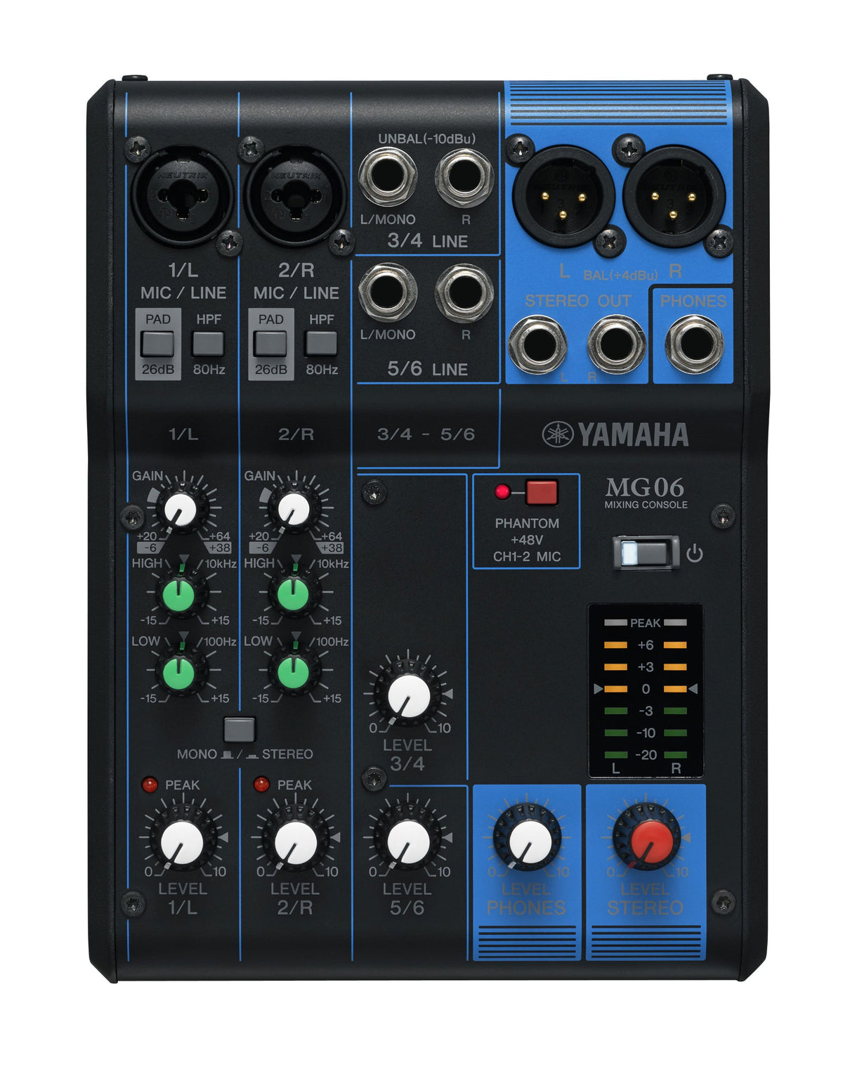YAMAHA MG10XU 10-Input Stereo Mixer with Effects