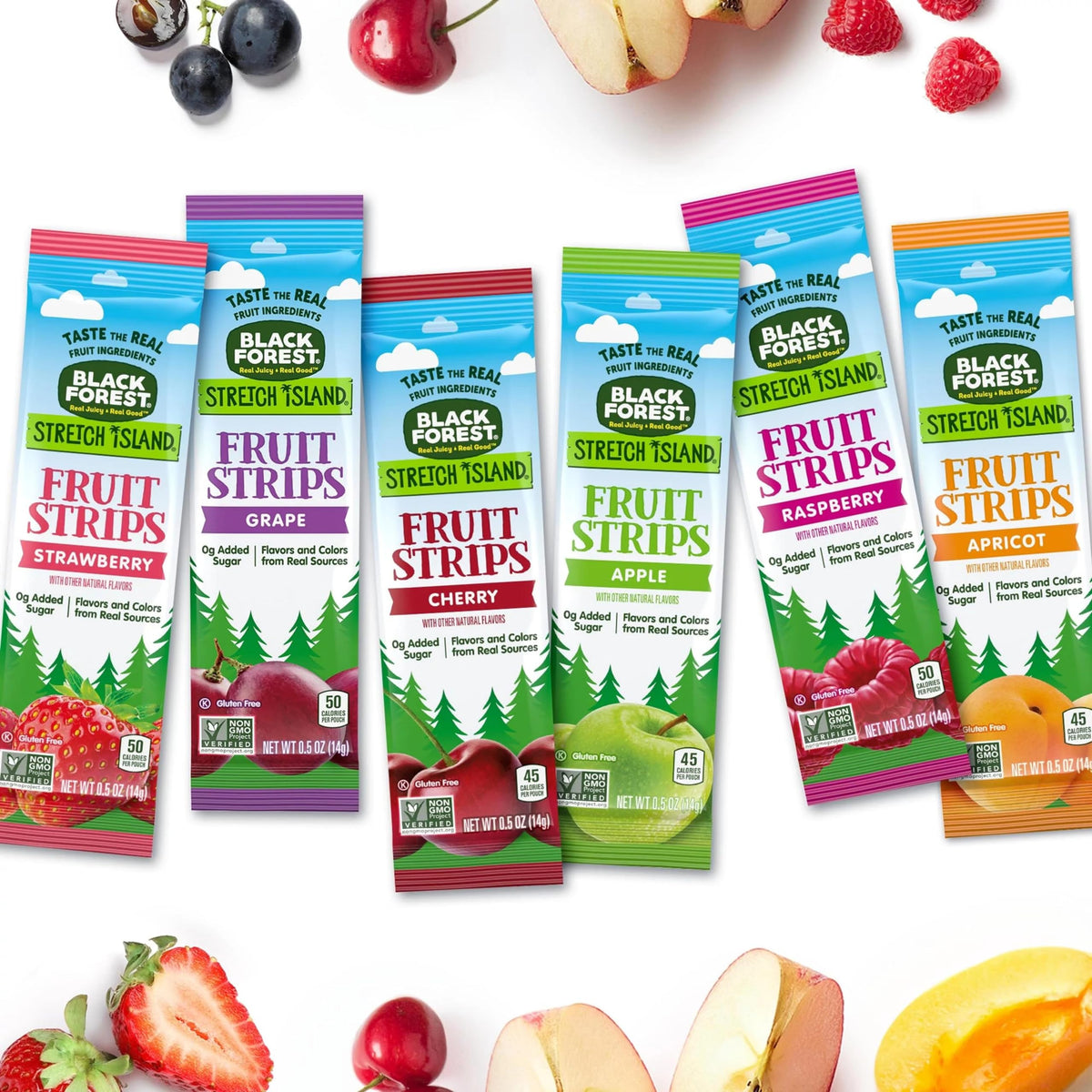 Black Forest Stretch Island Fruit Strips Variety Pack, 12 Count (Pack of 2)