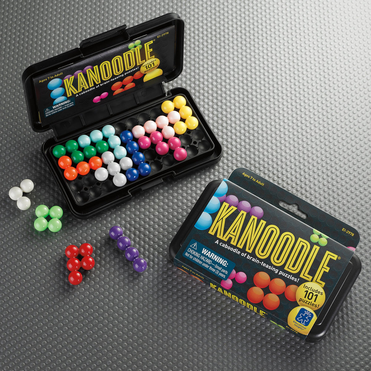 Educational Insights Kanoodle - 3D Brain Teaser Puzzles for Kids, Spatial Puzzle Games for Adults, Teens and Kids, Problem Solving Toys and Logic Puzzles, Single Player Games