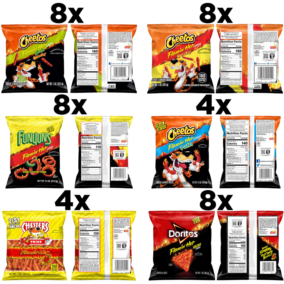 Frito-Lay Doritos & Cheetos Mix (40 Count) Variety Pack