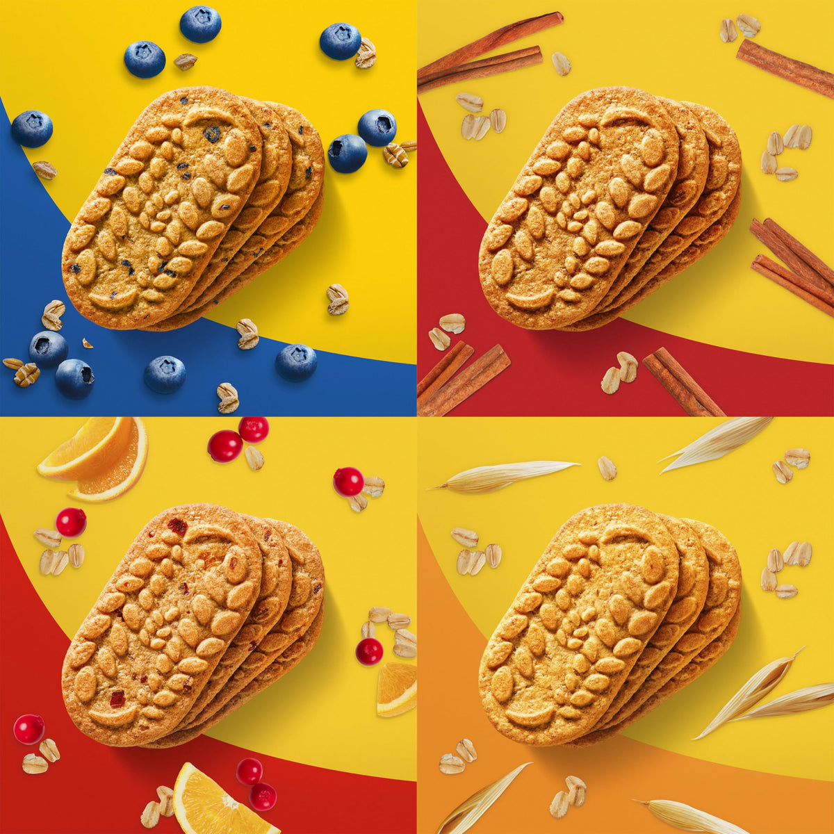 belVita Breakfast Bars Biscuits Variety Pack, 4 Flavors, 30 Total Packs, 6 Boxes (4 Biscuits Per Pack) (Pack of 2)