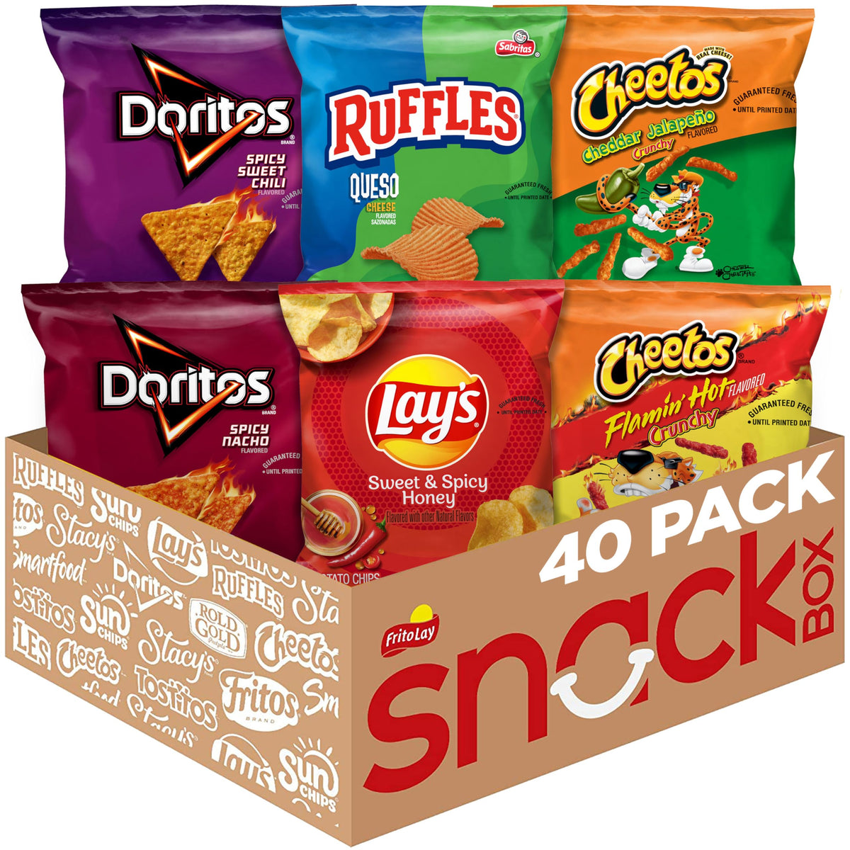 Frito-Lay Doritos & Cheetos Mix (40 Count) Variety Pack